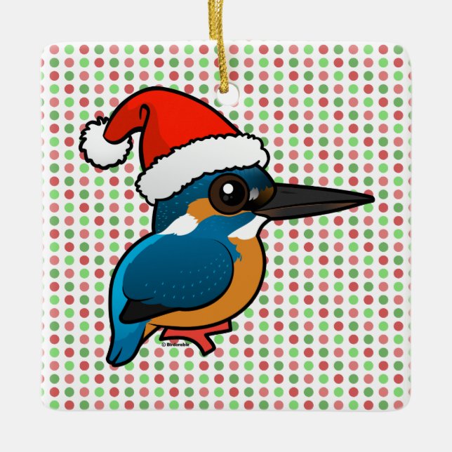 Ornement En Céramique Père Noël Kingfisher (Devant)