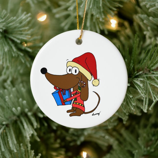 Ornement en céramique Père Noël Midge personnalisa (Arbre)