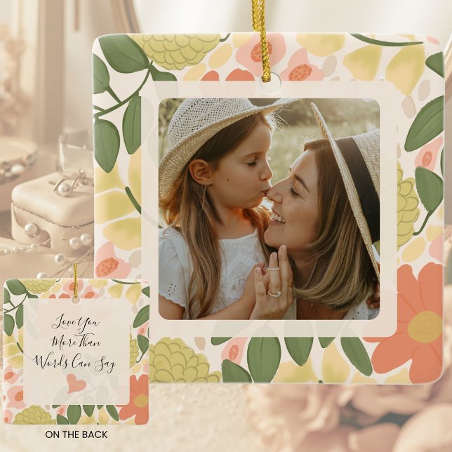 Ornement En Céramique Personalized Mother-Daughter Ornament  (Personalized Mother Daughter Ornament Gift)