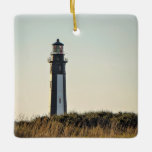 Ornement En Céramique Personalized New Cape Henry Lighthouse Christmas<br><div class="desc">New Cape Henry Lighthouse - Virginia Beach,  VA Holiday Christmas Tree Ceramic Ornament by Michelle Istanish  -  The back can be personalized with a name,  year or any text that you wish to add.  -</div>