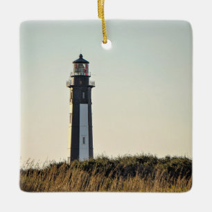 Ornement En Céramique Personalized New Cape Henry Lighthouse Christmas