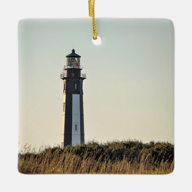 Ornement En Céramique Personalized New Cape Henry Lighthouse Christmas (Devant)