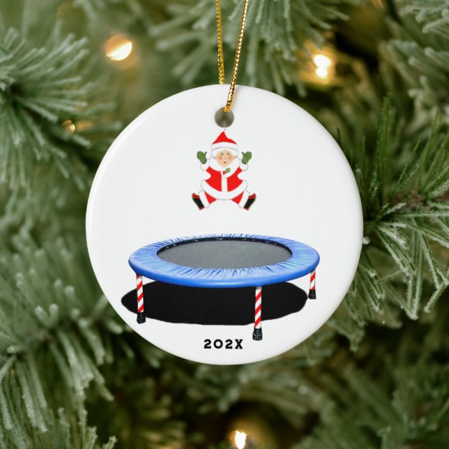 Ornement En Céramique personalized trampoline gymnast (Arbre)