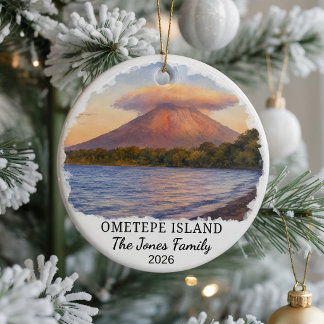 Ornement en céramique personnalisé de l'île d'Omet