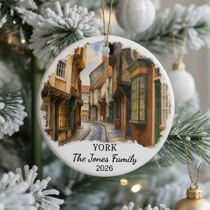 Ornement en céramique personnalisé de York, États-