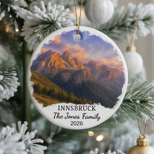 Ornement en céramique personnalisé d'Innsbruck, Au