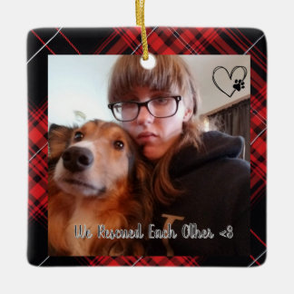 Ornement En Céramique Personnalisé Nous nous sommes sauvés mutuellement 