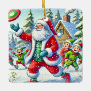 Ornement En Céramique Personnalisé Père Noël Favori Ultimate Player