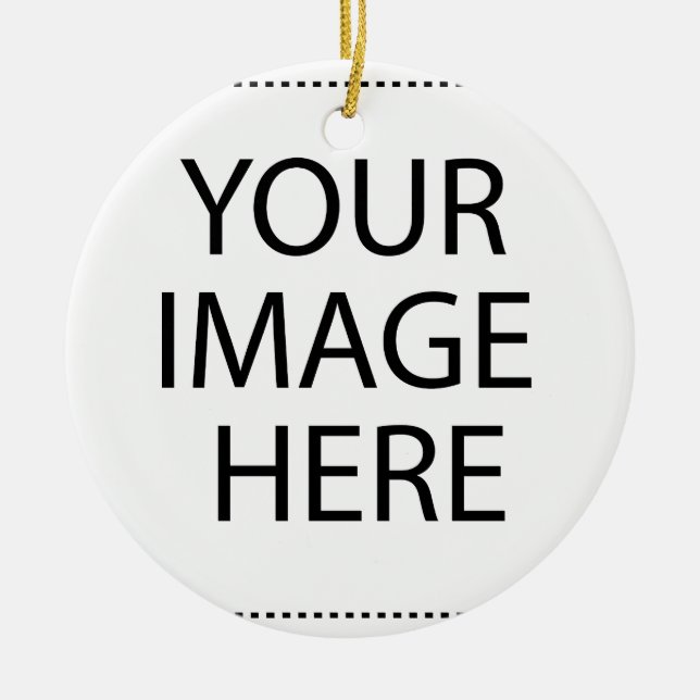 Ornement En Céramique Personnalisé Personnalisé Votre Propre Photo (Devant)