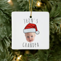 Personnalisé Visage bébé Père Noël Chapeau Photo d