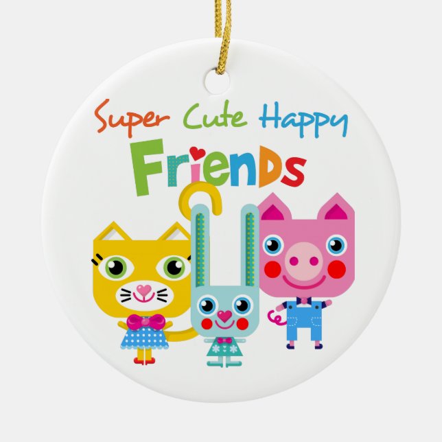 Ornement En Céramique Personnaliser (Devant)