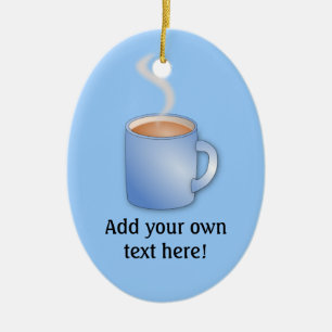 Ornement En Céramique Personnaliser de ce graphique Mug of Coffee