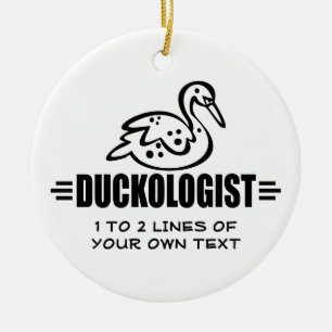 Ornement En Céramique Personnaliser Duck