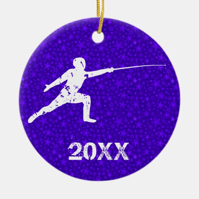 Ornement En Céramique Personnalisez-le, en clôturant (Devant)