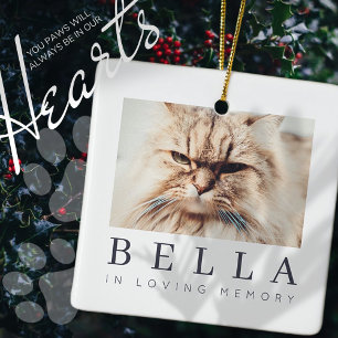 Ornement En Céramique Pet Memorial Modern Simple Chic Photo Famille