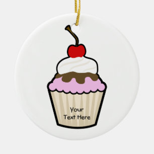 Ornement En Céramique Petit gâteau personnalisable