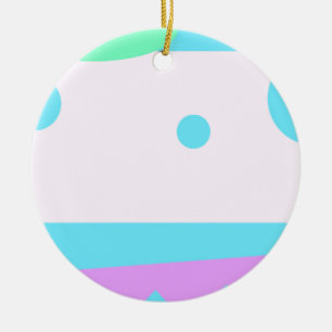 Ornement En Céramique Petit Monstre Abstrait -