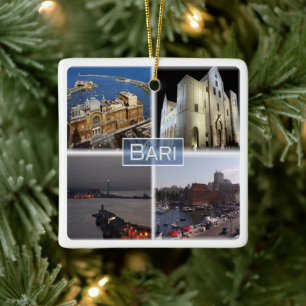 Ornement En Céramique PGL023 BARI, Pouilles, Italie, Europe,