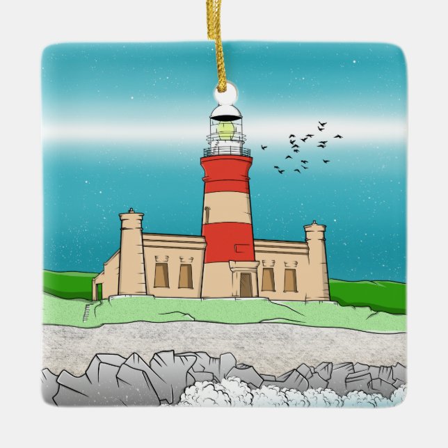 Ornement En Céramique Phare du Cap Agulhas (Devant)