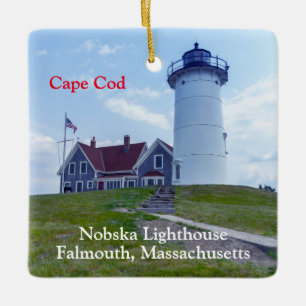 Ornement En Céramique Phare Nobska Cape Cod MA