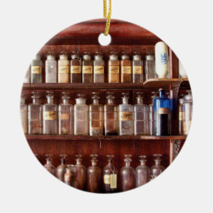 Ornement En Céramique Pharmacie - pour l'usage médicinal seulement