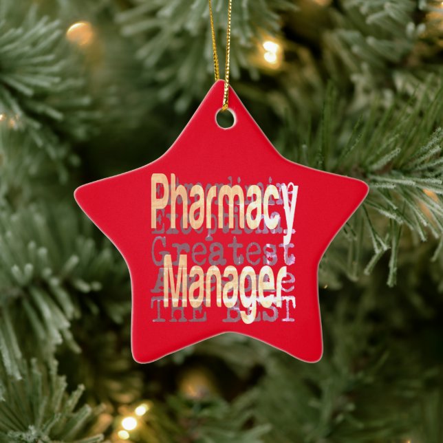 Ornement En Céramique Pharmacy Manager Extraordinaire (Arbre)