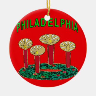 Ornement En Céramique Philadelphie Arbre de Noël