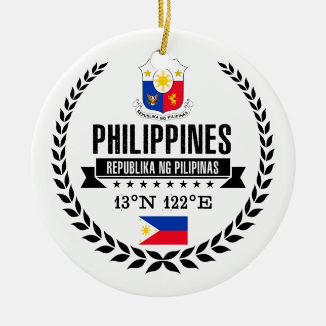 Ornement En Céramique Philippines (Devant)