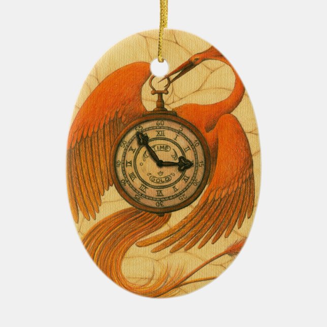 Ornement En Céramique Phoenix (Devant)