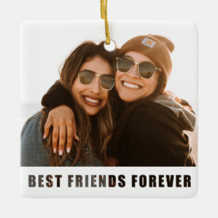 Ornement En Céramique Photo Best Friends Forever Christmas Orament