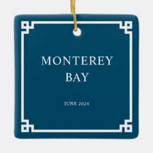 Ornement En Céramique Photo de famille de la frontière de la clé grecque