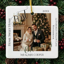 Photo de la première Noël d'un jeune couple dans s