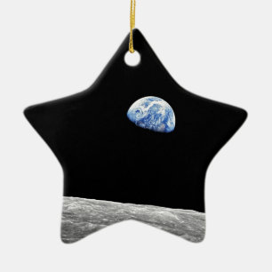 Ornement En Céramique Photo de la Terre vue de l'orbite lunaire par Apol