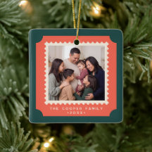 Photo de timbre postal de Noël rétro