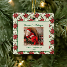 Photo du premier Noël de bébé
