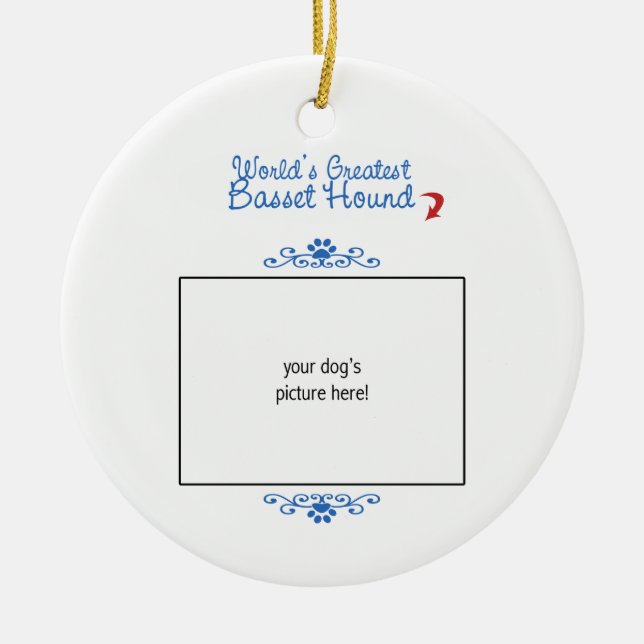 Ornement En Céramique Photo faite sur commande ! Mondes plus grand (Devant)