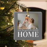 Ornement En Céramique Photo moderne Gris C'est bien d'être à la maison C<br><div class="desc">Photo moderne Gris C'est bien d'être à la maison Citation Cadeau</div>