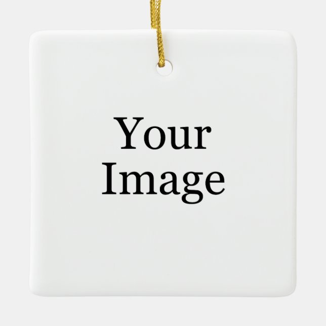 Ornement en céramique photo personnalisée (Devant)