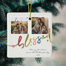 Photographie moderne de Noël béni