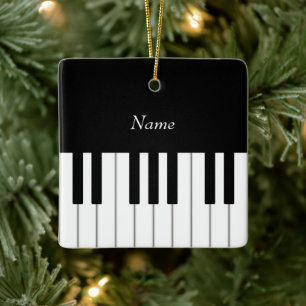 Ornement En Céramique Piano Clavier Élégant Musicien Personnalisé