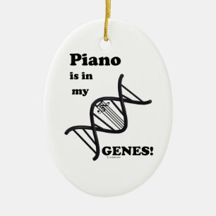 Ornement En Céramique Piano dans mes gènes