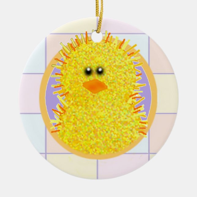 Ornement En Céramique Piaulement de Pâques (Devant)