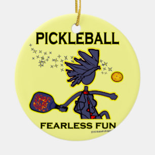 Ornement En Céramique Pickleball Fearless
