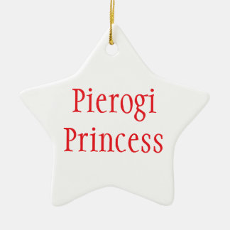 Ornement En Céramique "Pierogi Princess - Joyeux Noël 2024"