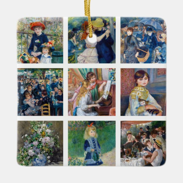 Ornement En Céramique Pierre-Auguste Renoir - Chefs-d'oeuvre Grille Coll (Devant)