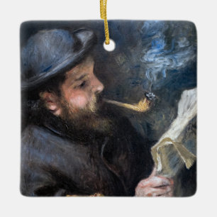 Ornement En Céramique Pierre-Auguste Renoir - Claude Monet lisant