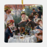 Ornement En Céramique Pierre-Auguste Renoir - Déjeuner de la fête nautiq<br><div class="desc">Déjeuner de la fête nautique / Le Dejeuner des canotiers - Pierre-Auguste Renoir,  1880-1881</div>