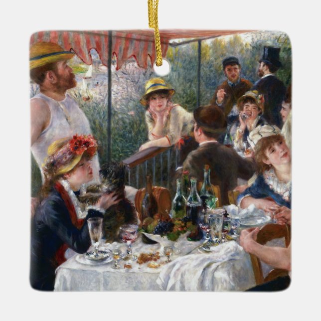 Ornement En Céramique Pierre-Auguste Renoir - Déjeuner de la fête nautiq (Devant)
