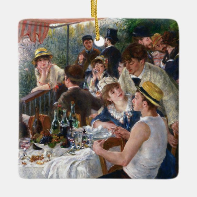 Ornement En Céramique Pierre-Auguste Renoir - Déjeuner de la fête nautiq (Devant)