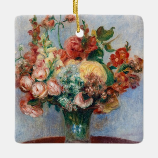 Ornement En Céramique Pierre-Auguste Renoir - Fleurs dans un Vase (Devant)